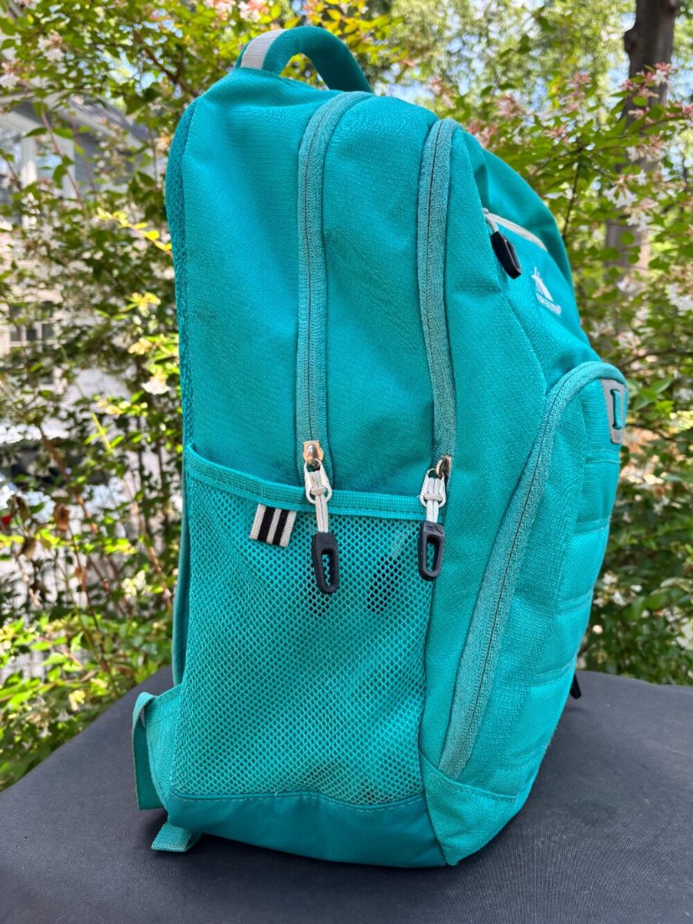High Sierra Unisex Riprap Water Repellent Everyday Laptop‎ Backpack Aqua Blue - Picture 2 of 8